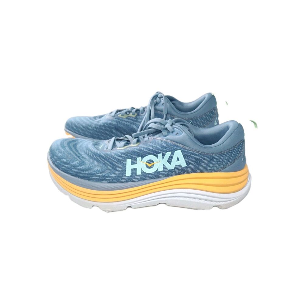 HOKA Gaviota 5 Wide Shoes Men's Size 10.5 2E Shifting Sand-Eggshell Blue - Picture 2 of 7